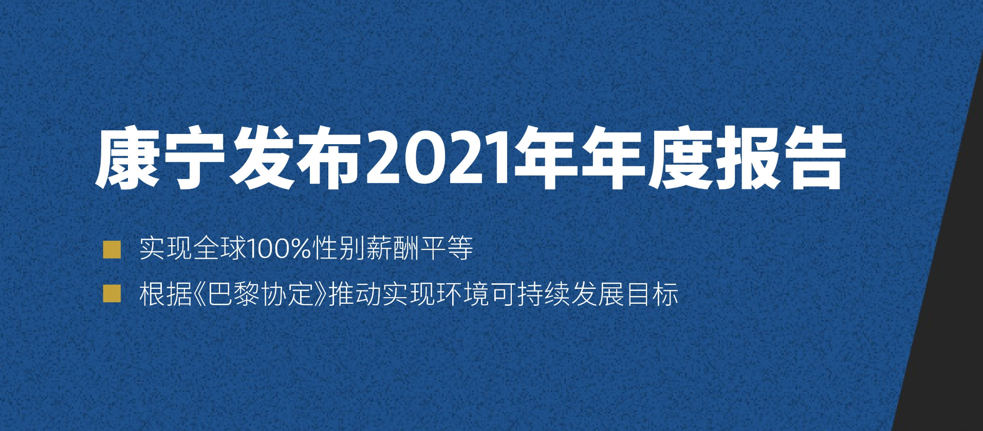 康寧發(fā)布2021年年報，強調(diào)公司在可持續(xù)發(fā)展和包容性舉措方面取得的進展