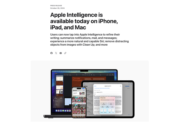 iPhone邁入AI時(shí)代，蘋果Apple Intelligence功能盤點(diǎn)