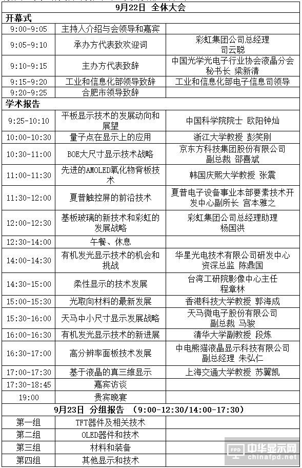 2016中國平板顯示學術會議及征文通知